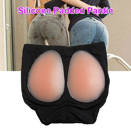 Fashion (complexion)ocks Shaper Panty Silicone Underwear Fake Ocks Padded  Shapewear Silicone Pad Panty Seamless Women Hip Up DOU @ Best Price Online