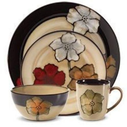 product_image_name-Other-24 Piece Flowered Plates Cups Bowls Side plate Design Dinner Set -Cream.-6