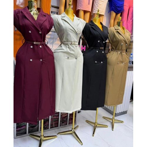 product_image_name-Generic Xim-Stylish Ladies Office Dress -Marron -2