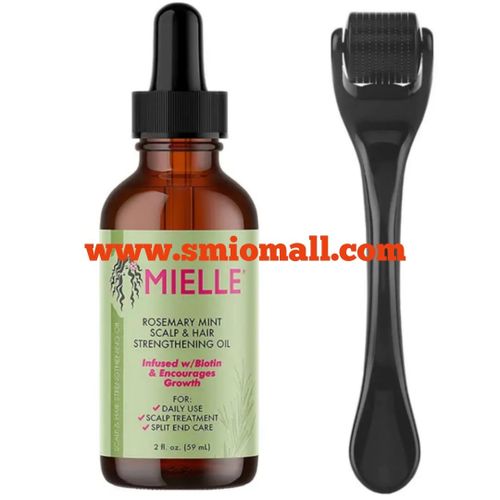 product_image_name-Lanbena-MIELLE Rosemary Mint Scalp Hair Strengthening Growth Oil Plus Derma Roller-1