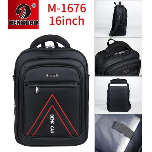 product_image_name-DENGGAO-A Medium Size Backpack Black In Colour It's Strong With Good Quality It's Pure Cloth It's For Schooling And Other Works It Has multiple Colours -1