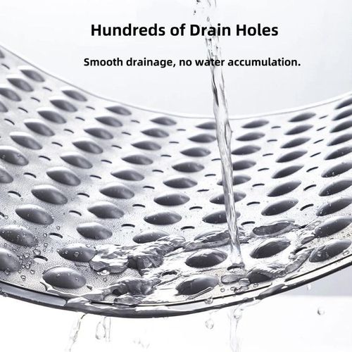 product_image_name-Generic-PVC Non-slip Shower Mat with Suction Cups & Drain Holes, Massage Shower Rug Bathroom Mat Bathtub Mat Bath-6