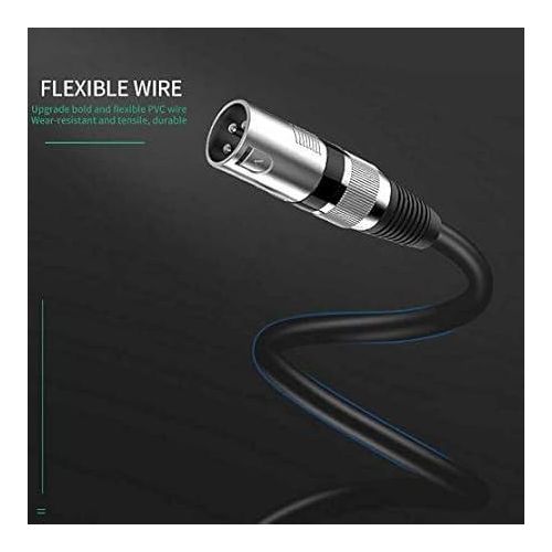 product_image_name-Generic- XLR Male to XLR Female Cable (5 Meter, Black)-6