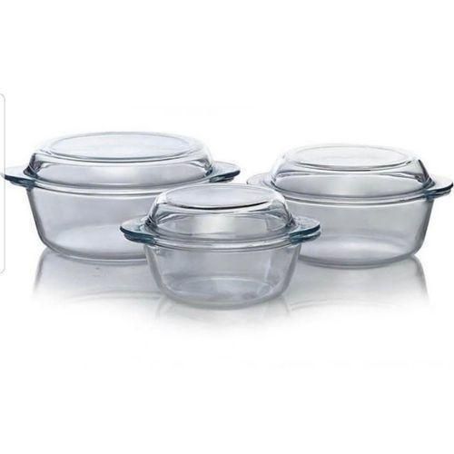 product_image_name-Generic-3 Pieces Strong Glass Dishes-Transparent-2