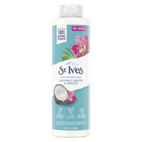product_image_name-St Ives-Coconut Water & Orchid Hydrating Body Wash 650ml-1