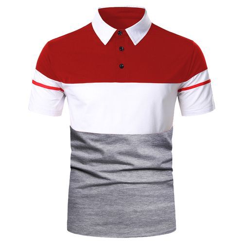 Shop Mens Office Polos Shirts Casual Joggers Short Sleeve Tshirt Top ...