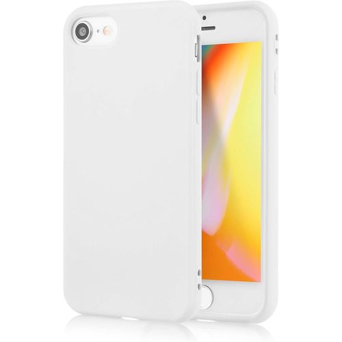 product_image_name-Generic-Iphone 7 Plus, 8 Plus Matte Shockproof Ultra Slim Fit Silicone TPU Soft Gel Rubber Cover Protective Case Bumper-White-1