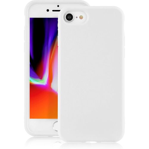 product_image_name-Generic-Iphone 7 Plus, 8 Plus Matte Shockproof Ultra Slim Fit Silicone TPU Soft Gel Rubber Cover Protective Case Bumper-White-2
