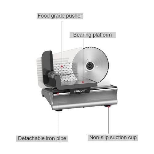 product_image_name-Sokany-Electric Vegetable Food Slicer Machine Commercial Meat Slicer Cutting Machine- Silver-5