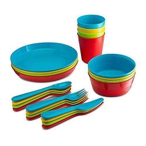 product_image_name-Other-24-Piece Kids Plastic Plates,Cups Dinner Set –Multicolor-3