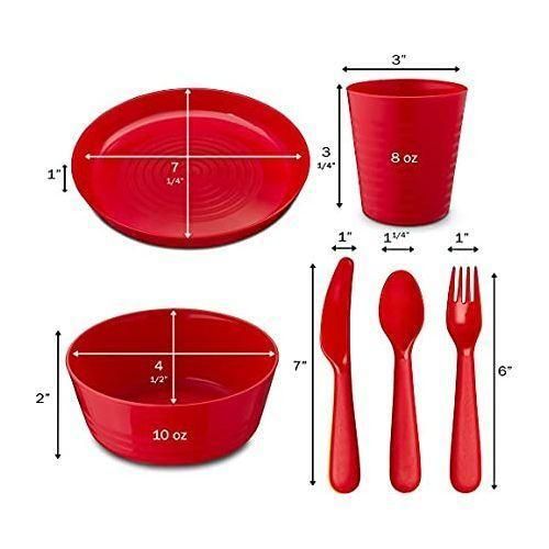 product_image_name-Other-24-Piece Kids Plastic Plates,Cups Dinner Set –Multicolor-6