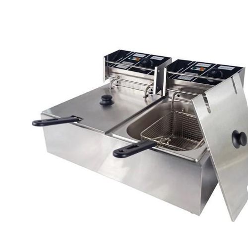 product_image_name-Hoffmans-12L Electric Deep Fryer – Dual Basket Model HM-88-2 - Silver-3