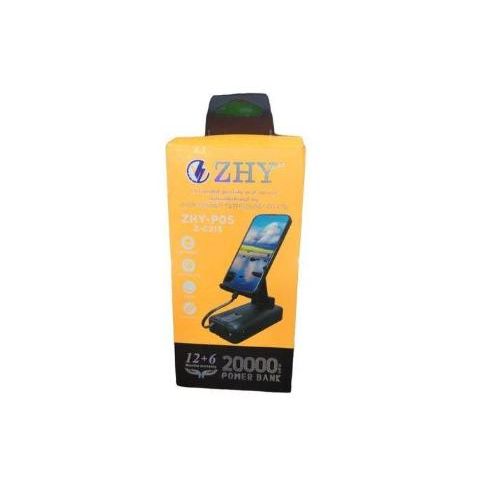 product_image_name-ZHY-20000mah PowerBank Fast Charging With Phone Holder - Black-2