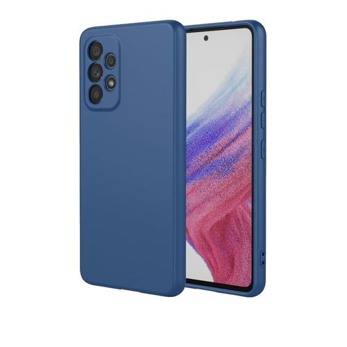 product_image_name-Generic-Galaxy A33 5G Case - Slim Liquid Silicone Shockproof Cover - Blue-1