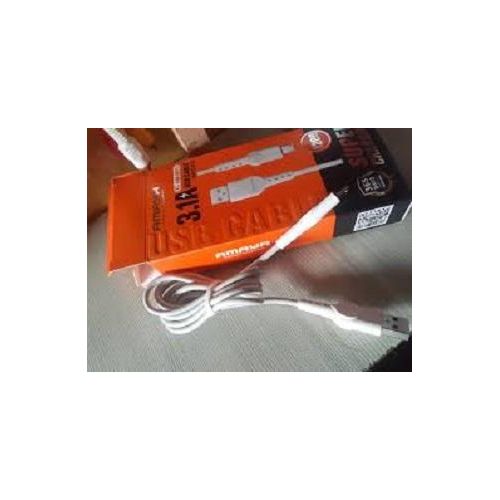 product_image_name-Generic-Amaya Data Cable Fast Charging Type A, Smart USB Cable-White-4