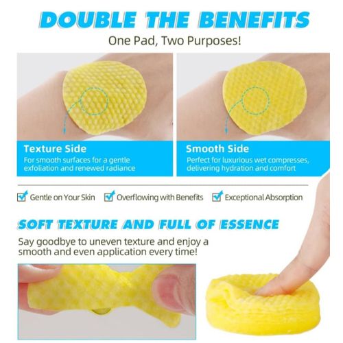 product_image_name-Hoy gi-Kojic Turmeric Cleansing Pads (40 pads) – Dark Spot Remover, Acne Treatment, Glow Boosting Exfoliating Face Pads for Hyperpigmentation & Smooth Radiant Skin-5