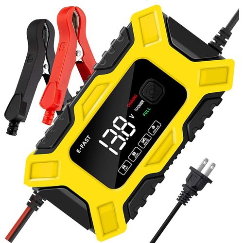 product_image_name-Generic-12V Car Battery Charger 6A Automatic Smart Battery Maintainer Trickle Charger with LCD Display Pulse Repair Charger for Car Motorcycle Truck AGM Gel Lead-Acid Batteries - multicolor-1