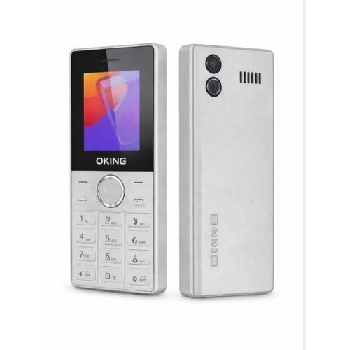 product_image_name-Oking-353, 1.77 inch screen Display 1200mAH battery, bright flashlight with big buttons and back camera and wireless FM featured phone ,Black , Silver-1