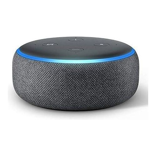 product_image_name-Amazon-Echo Dot 3rd Generation, With Alexa, Enables Wireless Music Streaming, Bluetooth and Wi-Fi Connectivity, 1/8" Audio Output to Powered Speakers, Charcoal Original-Black-4