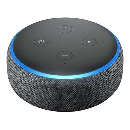 product_image_name-Amazon-Echo Dot 3rd Generation, With Alexa, Enables Wireless Music Streaming, Bluetooth and Wi-Fi Connectivity, 1/8" Audio Output to Powered Speakers, Charcoal Original-Black-5