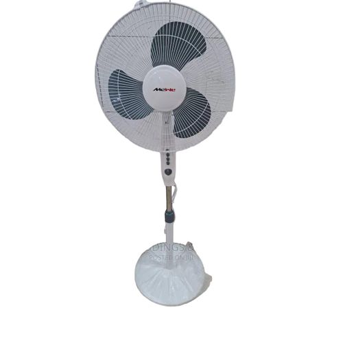 product_image_name-MeWe-16" 3 speed selection 1 hour timer powerful  motor Stand Fan -Multcolour-1