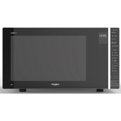 product_image_name-Whirpool-30L Countertop Microwave Oven with 1400 Watt Cooking Power Grill With 4 Defrost Programs, Yogurt Function And Dough Rising Auto Cook Auto Clean Keep Warm Function AirFry- Black, Silver-1