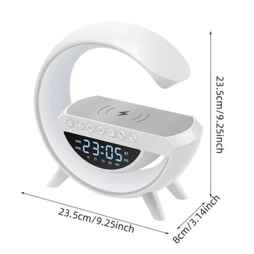 product_image_name-Generic-Wireless Charger Speaker - Portable Wireless Speaker Alarm Clock, Mp3 Player With Night Light And Alarm Clock , Multi - Color Changing Atmosphere Lamp-3