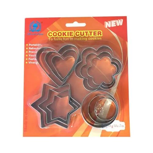 product_image_name-Generic-12pcs Cookie cutter set (Stainless steel) - silver -1