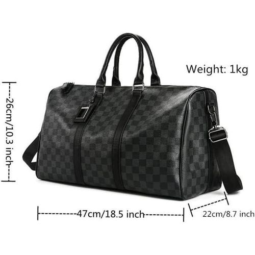 product_image_name-Generic-Large-capacity men's and women's travel bags, sports fitness bags, yoga bags, diagonal bags, plaid handbags, shoulder bags, boarding luggage bags - Multicolor-2
