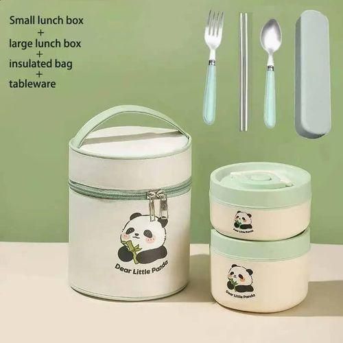 product_image_name-Generic-Adorable Panda Insulated Lunch Box Set with Cutlery -1