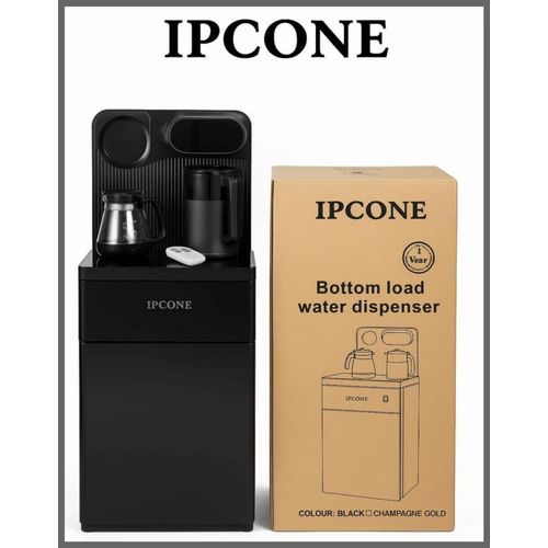 product_image_name-IPCONE-Bottom load water dispenser ,it comes with a remote control,hot ,cold and normal water _ Black,1 year warranty .-1
