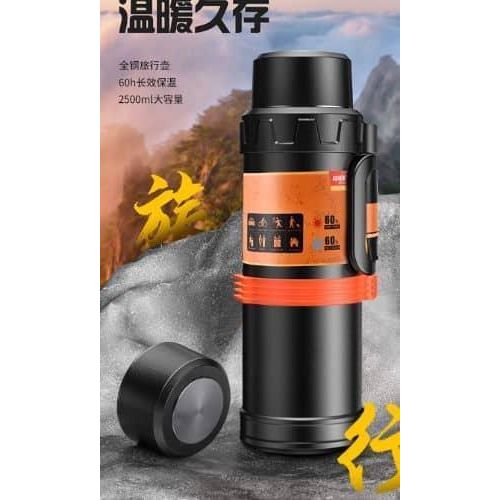 product_image_name-Generic-4 L Large Thermos Bottle Stainless Steel Double Walls Vacuum Insulated Tea Flask Great for Outdoors,Sports,Camping,Travel -Multicolor.-8