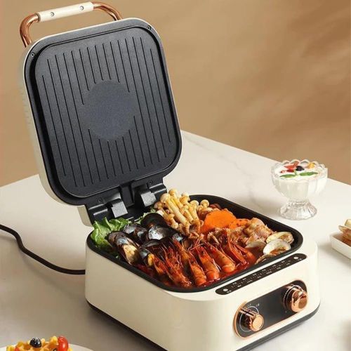 product_image_name-Generic-Original 3-in-1 Hot Pot Grill, a versatile 1800W electric cooker-multicolor -1