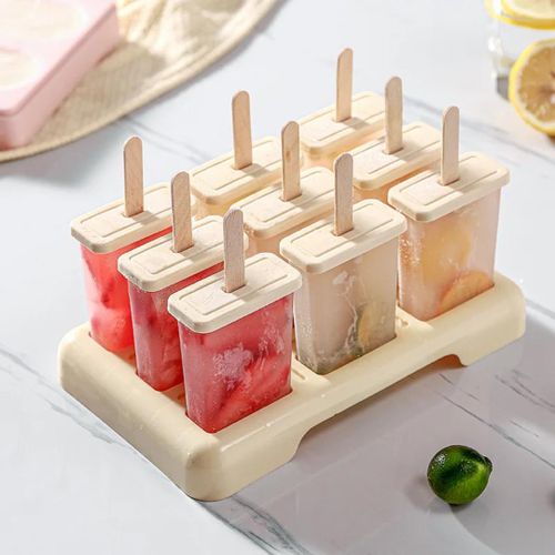 product_image_name-Generic-9 Trays / 8 Trays Plastic Popsicle Mould - Multicolor -1
