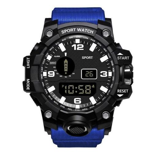 product_image_name-Fashion-Children's Kids Sports electronic watch with large waterproof dial with alarm -blue-1