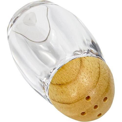 product_image_name-Generic-Acrylic Salt and Pepper Shaker Bottle with Wooden Holder Set, Salt Pepper Mills Shakers Adjustable Coarseness Kitchenware Accessories Stainless Steel Wood Kit-3