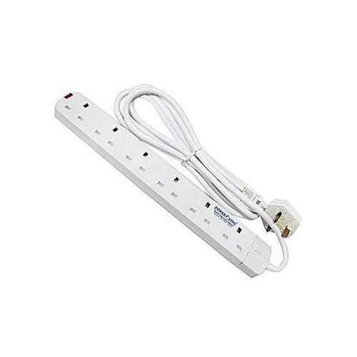 product_image_name-Power King-6 Way  Extension Cable Socket - White-1