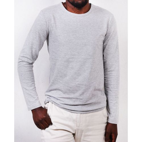 product_image_name-Rubanda-Mayonza-2 Pack Of Long Sleeved Round Neck Men's T-Shirts - Black, Grey-3