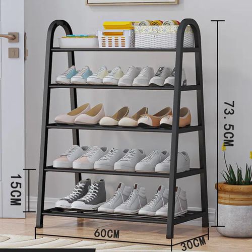 product_image_name-Generic-5 Tier Shoe Rack - Black Or White -1