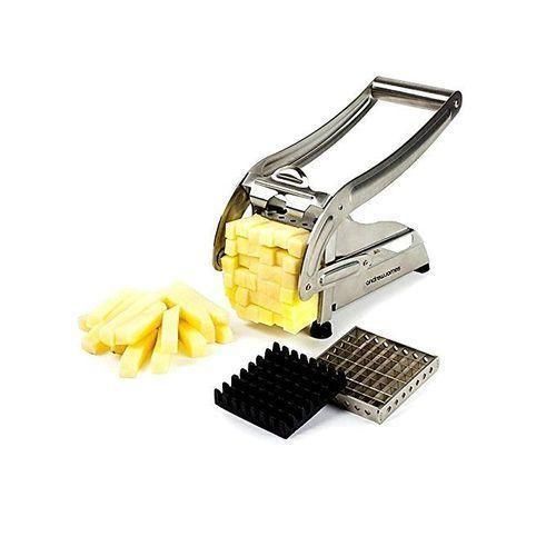product_image_name-Generic-Stainless Steel Potato Chipper & French Fry Cutter - Silver-1
