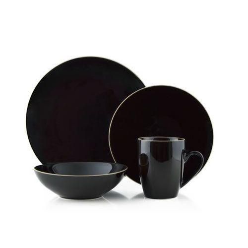 product_image_name-Generic-16pcs Dinner Set Cups, Plates, Side Plates & Bowls - Black-4