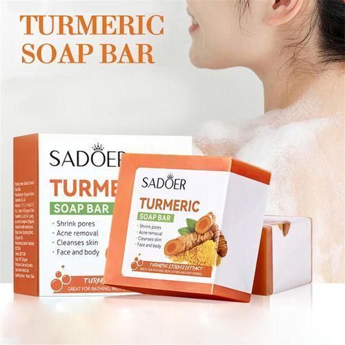 product_image_name-SADOER-Turmeric Soap 1pc , Hydrating Tumeric Soap -Clears Acne,Shrink Pores,Cleanse Skin-2
