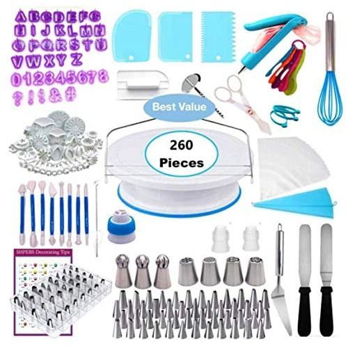 Shop 260 Pieces Of Cake Baking Decorating Kit Set Blue. Jumia