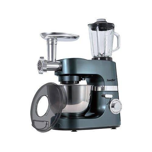 product_image_name-Hoffmans-7 L 6 Speed 3 in 1 Food Mixer Professional Commercial Blender Stand Mixer Meat Grinder For Home- Silver-2