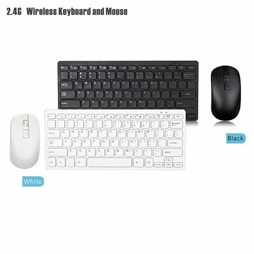product_image_name-Generic-Compact 2.4GHz Wireless Keyboard and Mouse Set - White-2