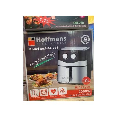 product_image_name-Hoffmans-10 LITERS / 10L Air Fryer HM 778 - Black-1