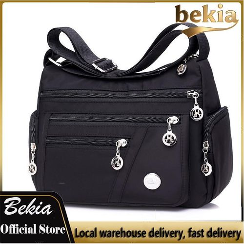 product_image_name-Bekia-Cloth bag shoulder bag multi pocket handbag women's cross body shoulder bag women's messenger bag classic women's bag-1