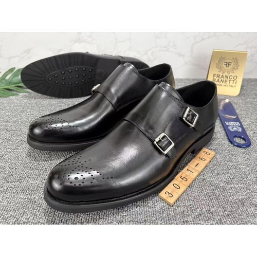 product_image_name-Fashion-Classic Double Monk Strap Leather Dress Shoes – Black-1