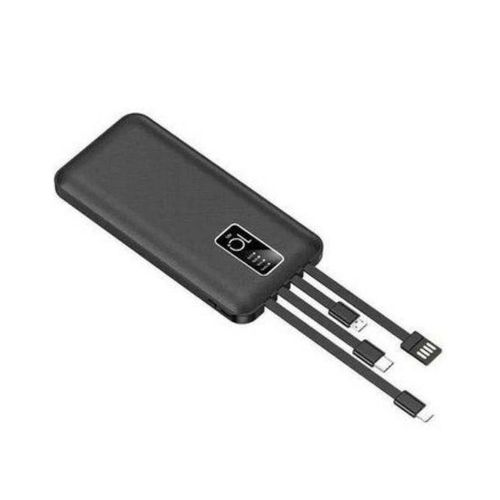 product_image_name-ZHY-10000mAh Power Bank With 4 Different Charging Cables - Black-2