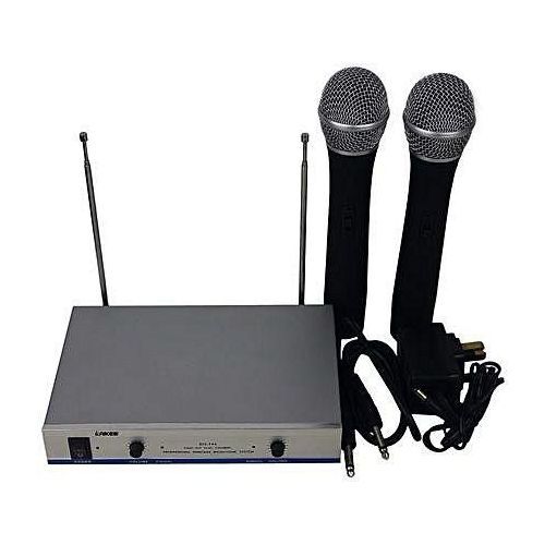 Microphone sans fil professionnel DH-744 MAX à double canal VHF élevé